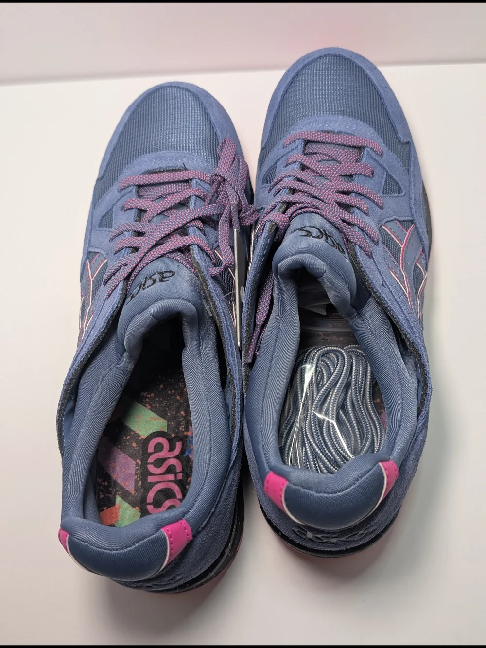 Rare Asics Tiger Gel-Lyte V Mens Size 9 mid Pigeon Blue Sneakers H7ASK - Picture 5 of 8